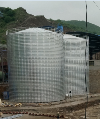 额敏粮食钢板仓的安装全过程不用热焊接